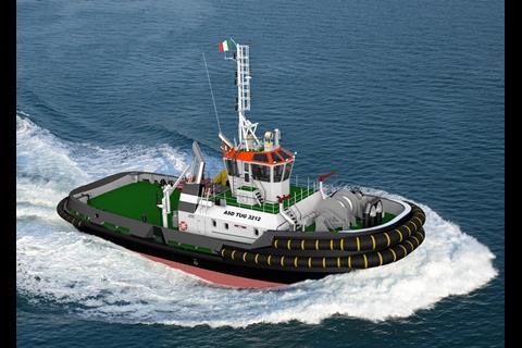The ASD 3212 tug is the first in the Mediterranean region to be equipped with a Damen Render Recovery Escort winch